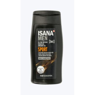 ISANA  -  ISANA MEN Sport żel pod prysznic o intensywnie korzennym zapachu piżma 3w1 300 ml